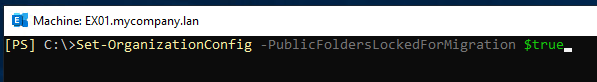 commands to complete the migration